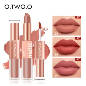 12 Colors 2 in 1 Lip Tint Waterproof Long-lasting Moisture Lipstick