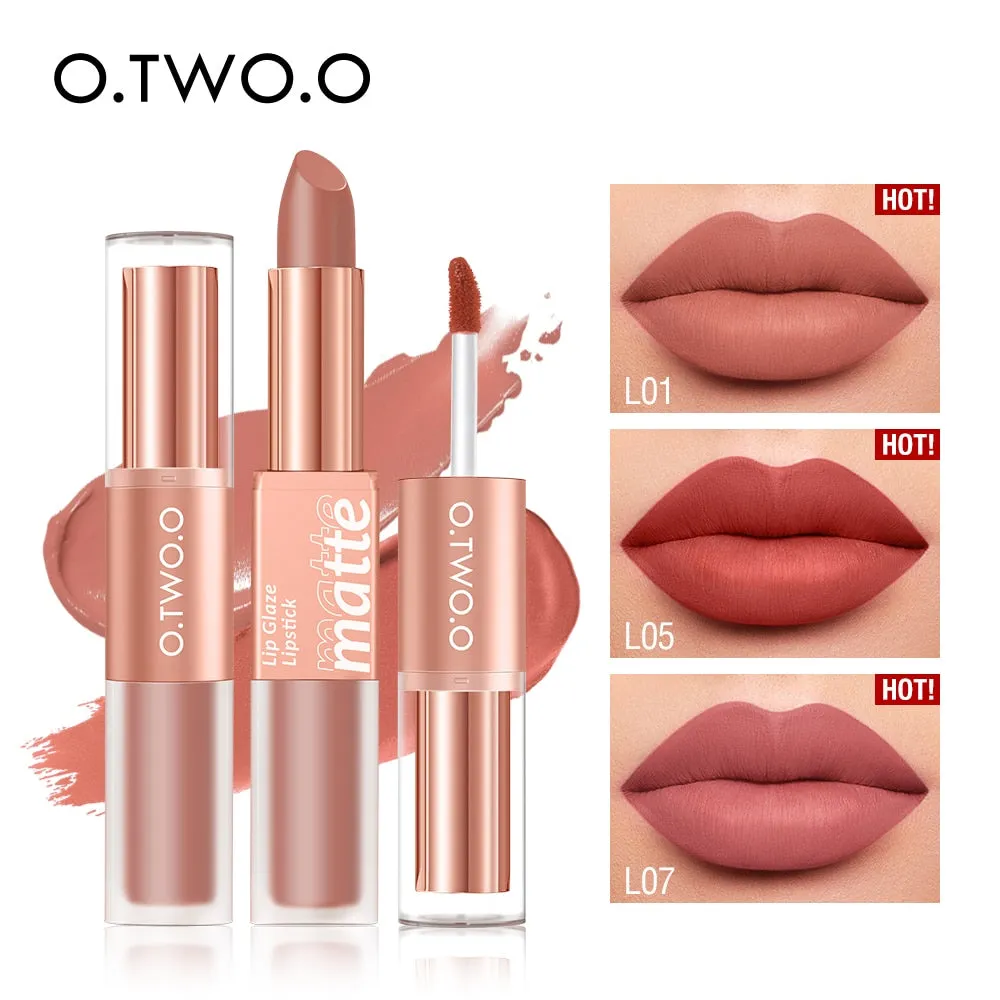 12 Colors 2 in 1 Lip Tint Waterproof Long-lasting Moisture Lipstick