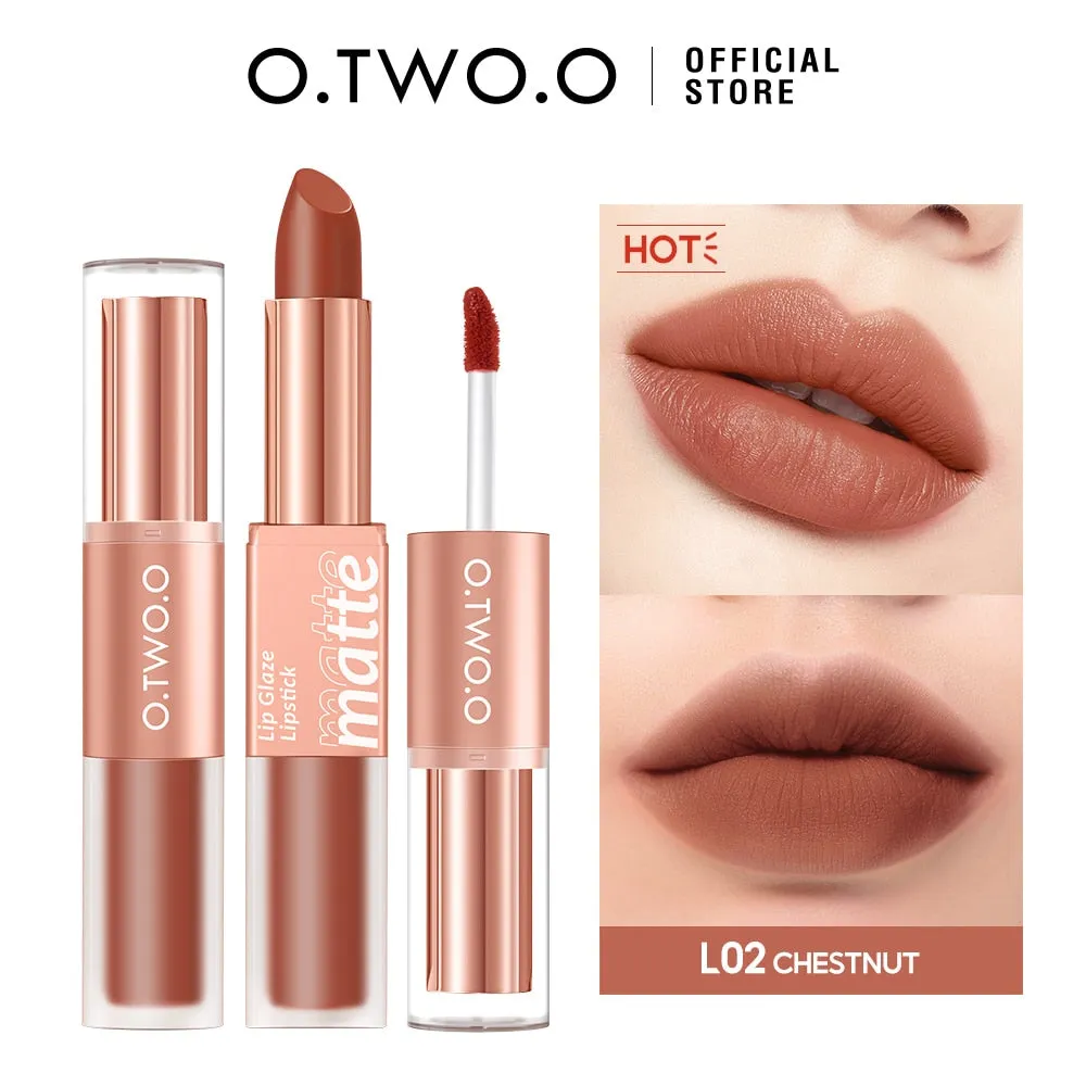 12 Colors 2 in 1 Lip Tint Waterproof Long-lasting Moisture Lipstick