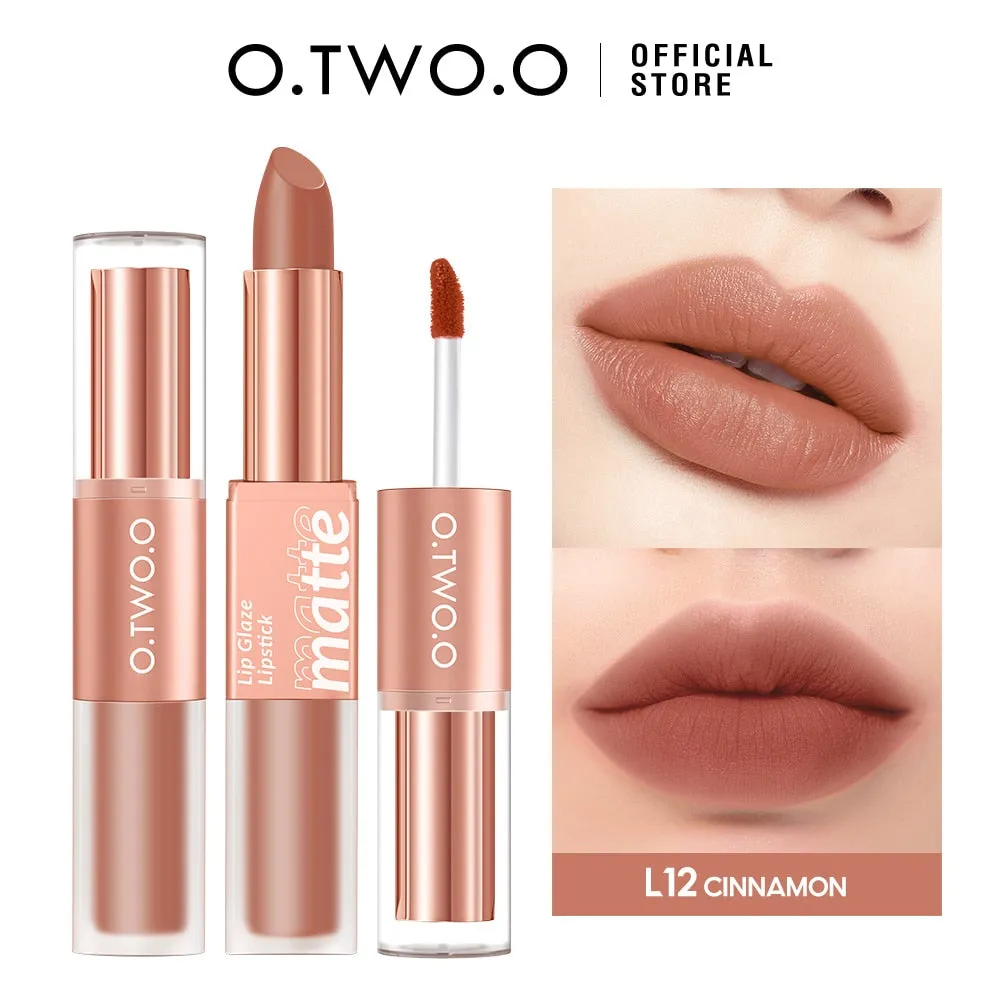 12 Colors 2 in 1 Lip Tint Waterproof Long-lasting Moisture Lipstick