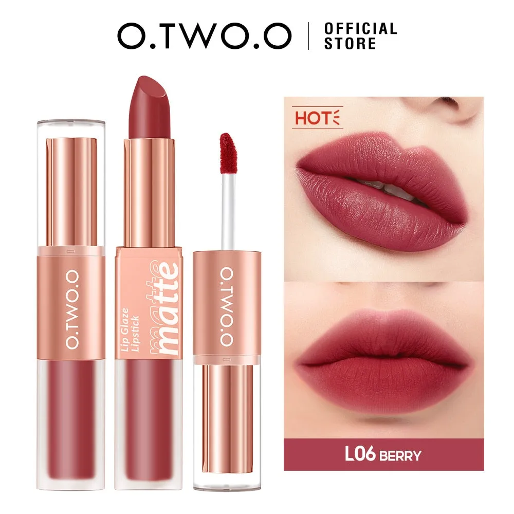 12 Colors 2 in 1 Lip Tint Waterproof Long-lasting Moisture Lipstick
