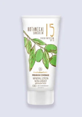 Australian Gold Botanical Sun Lotion SPF 15 Premium Coverage 147ml