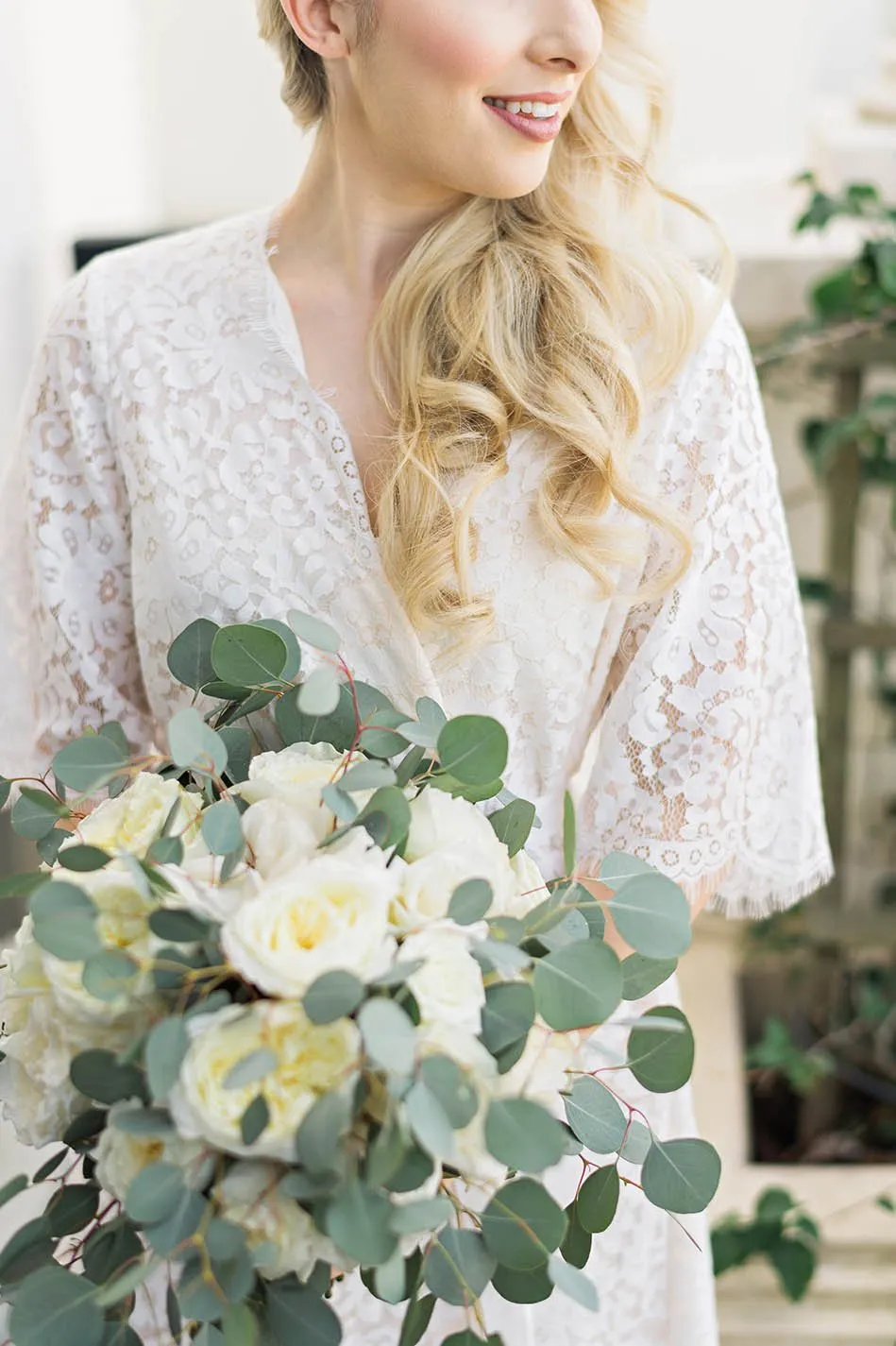 Elizabeth Lined Lace Robe