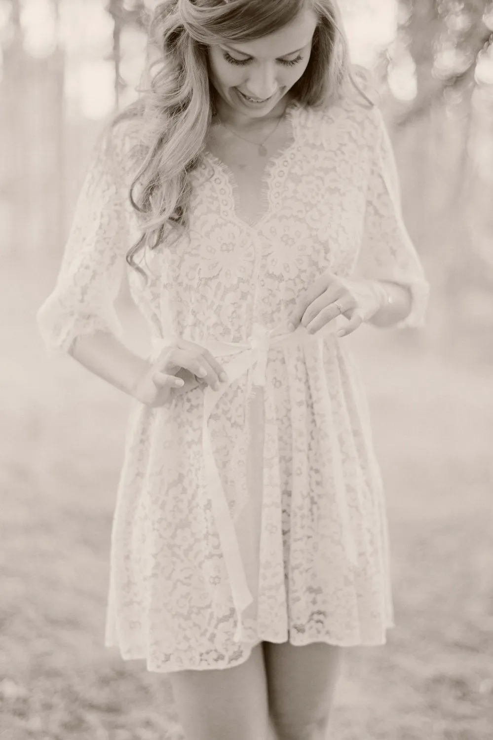 Elizabeth Lined Lace Robe