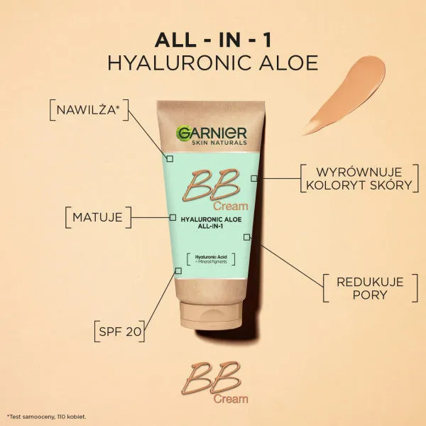 Hyaluronic Aloe All-In-1 BB Cream nawilżający krem BB dla skóry tłustej i mieszanej Śniady 50ml