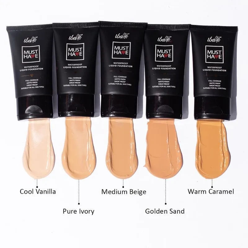 Iba Must Have Waterproof Liquid Foundation - Warm Caramel