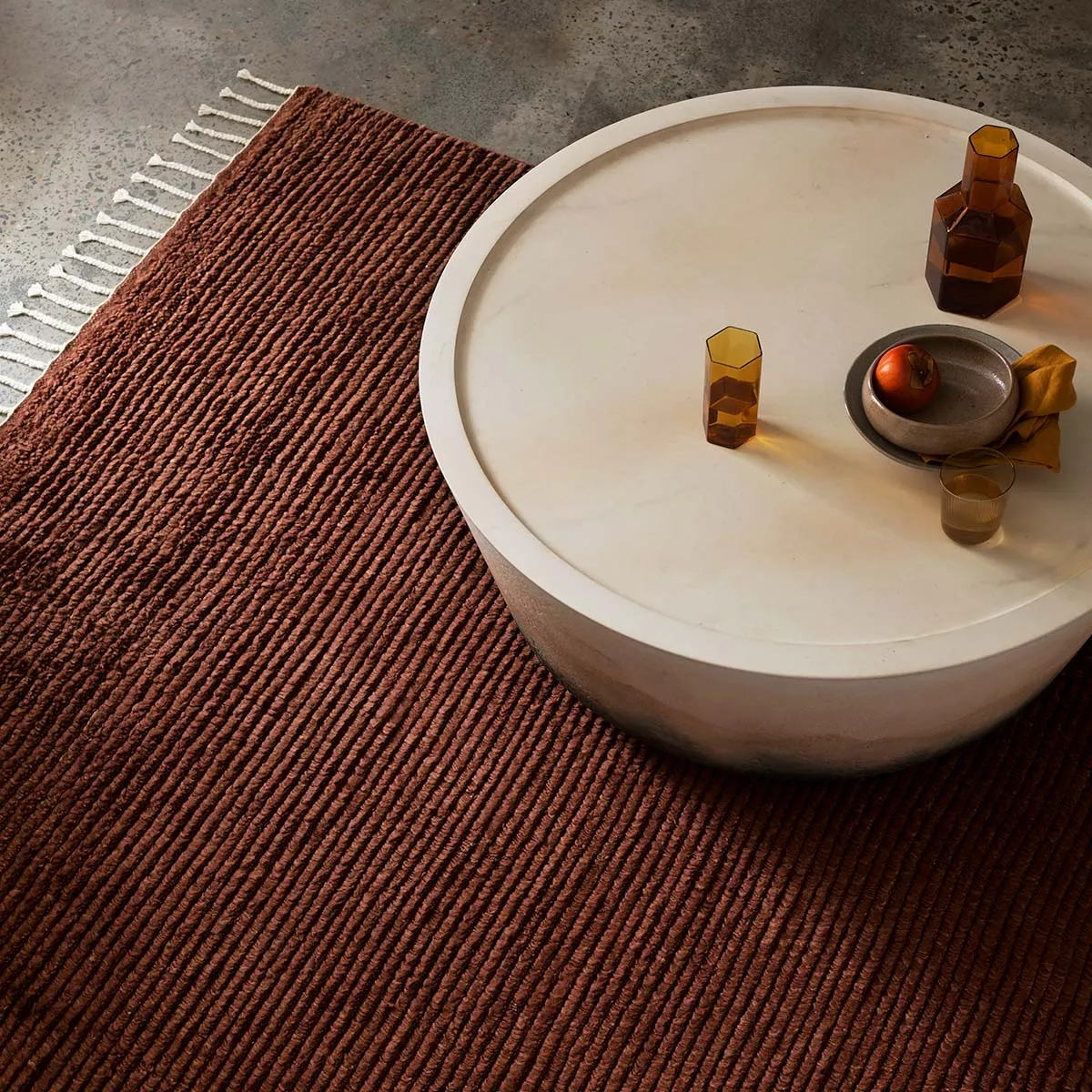 Malawi rug amber