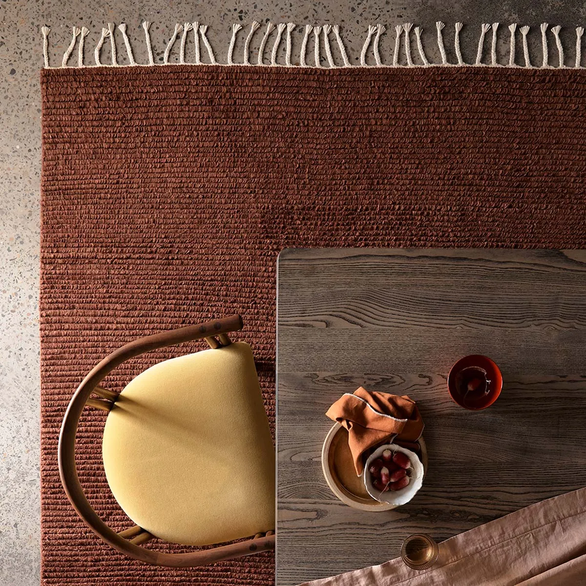 Malawi rug amber