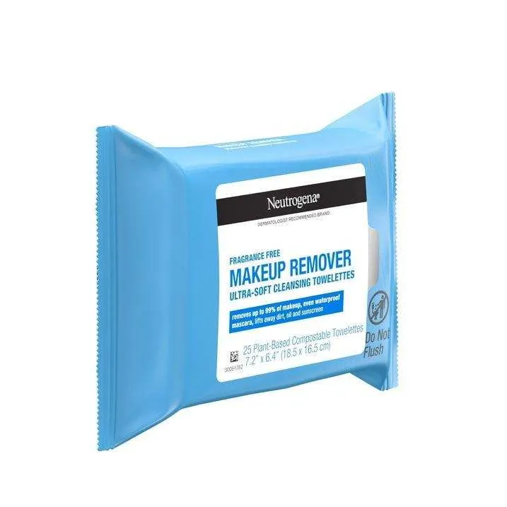 Neutrogena Makeup Remover Towelettes Fragrance Free - 25 ct