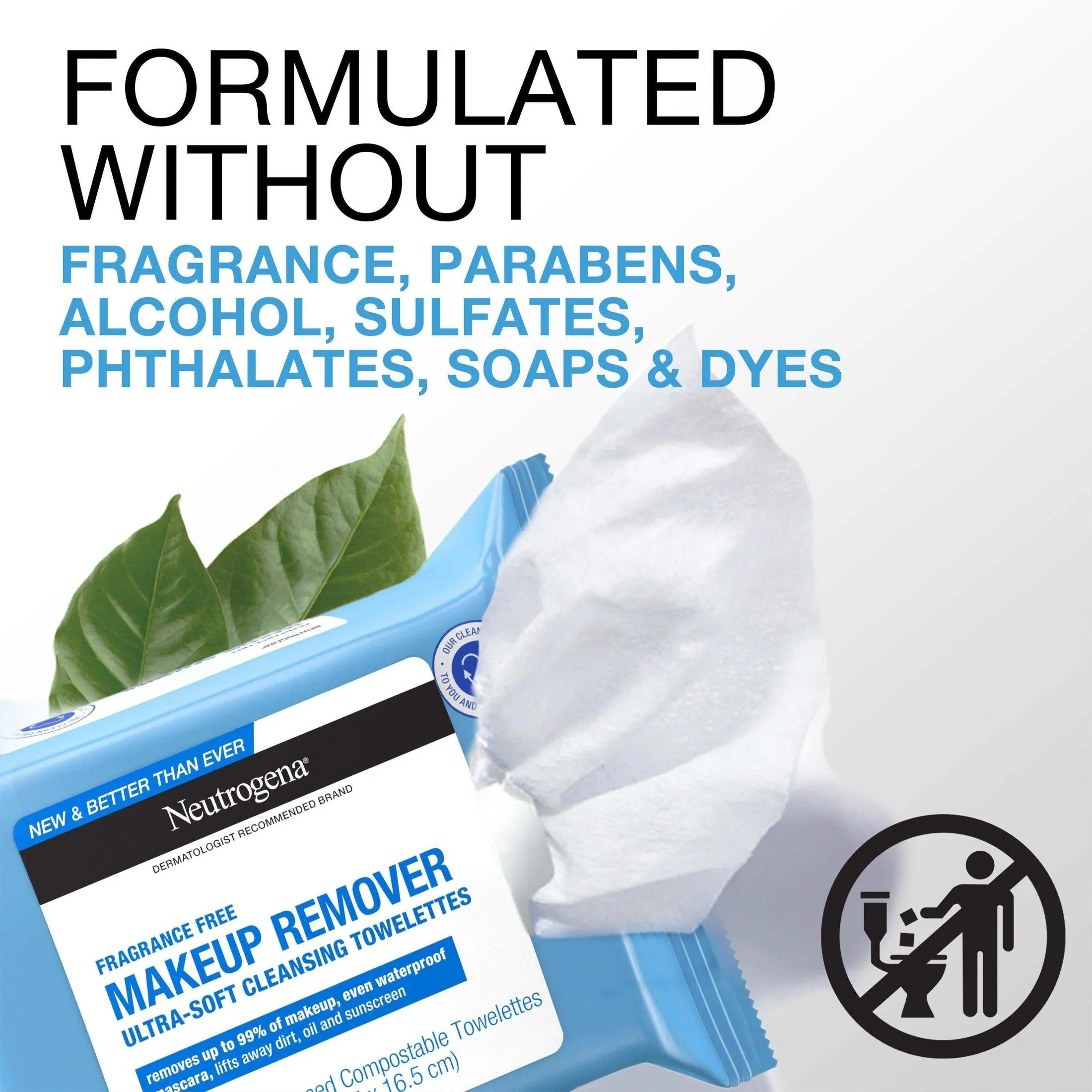Neutrogena Makeup Remover Towelettes Fragrance Free - 25 ct