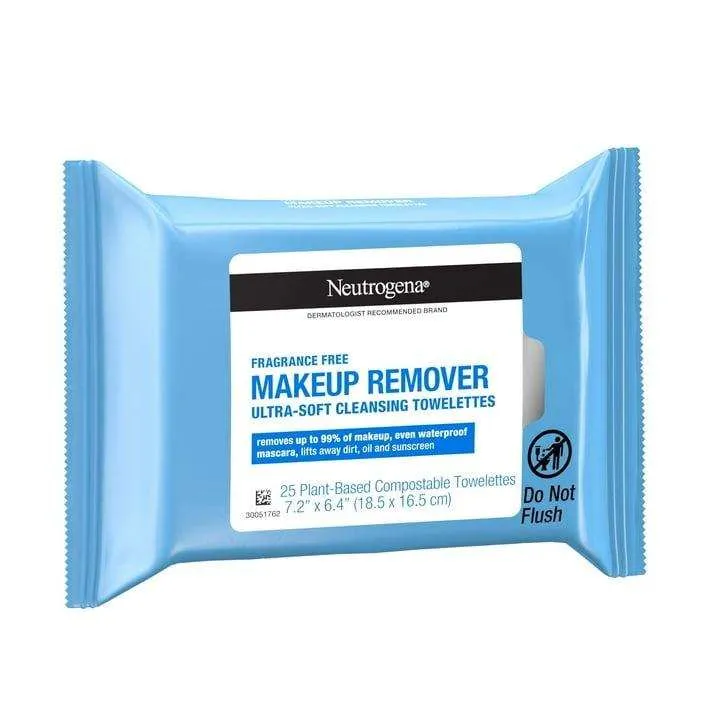 Neutrogena Makeup Remover Towelettes Fragrance Free - 25 ct