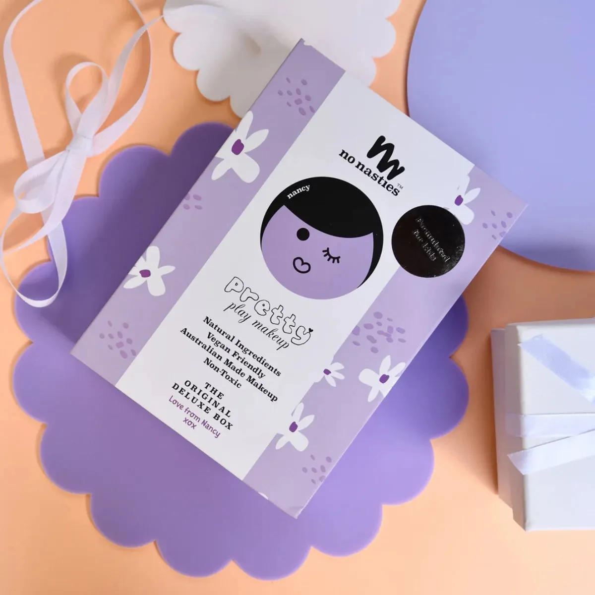 No Nasties Nancy Purple Natural Pressed Powder Kids Makeup Palette Kit