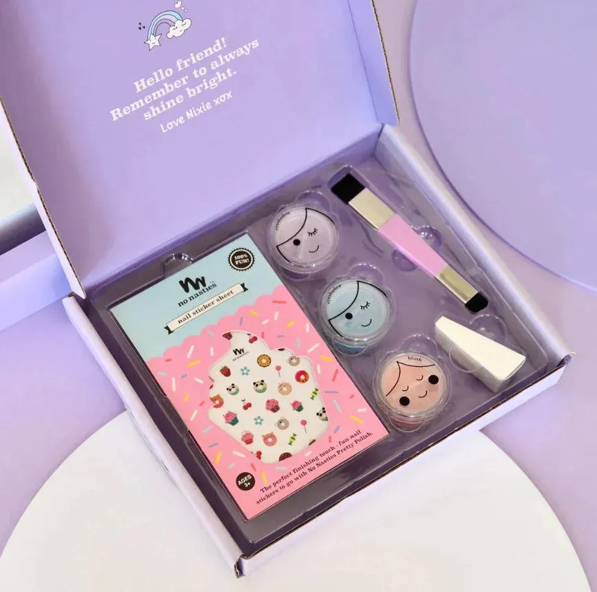 No Nasties Nixie Purple Natural Pretty Play Makeup Goody Pack