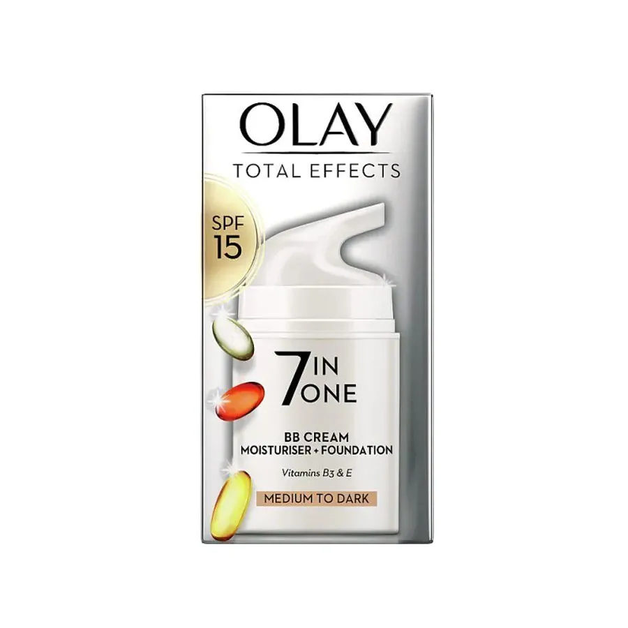 Olay Total Effects 7 in One BB Cream Moisturiser   Foundation SPF 15 (Medium) 50ml