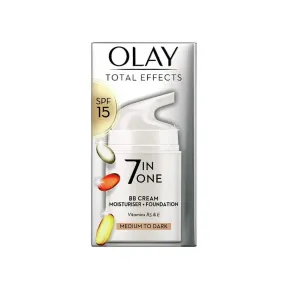 Olay Total Effects 7 in One BB Cream Moisturiser   Foundation SPF 15 (Medium) 50ml
