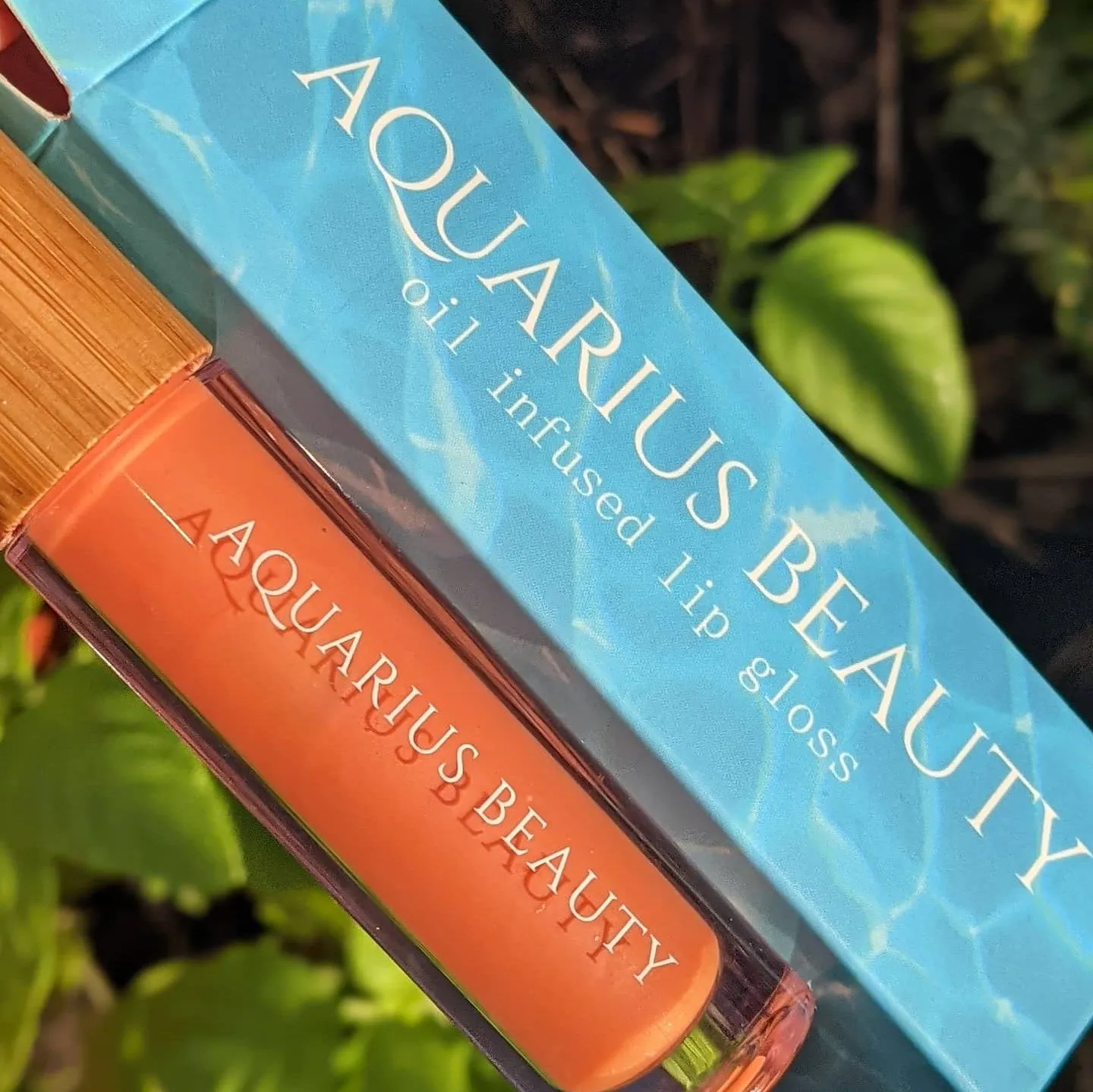 Peach Tinted Lip Gloss   Vitamin E   vegan & cruelty free