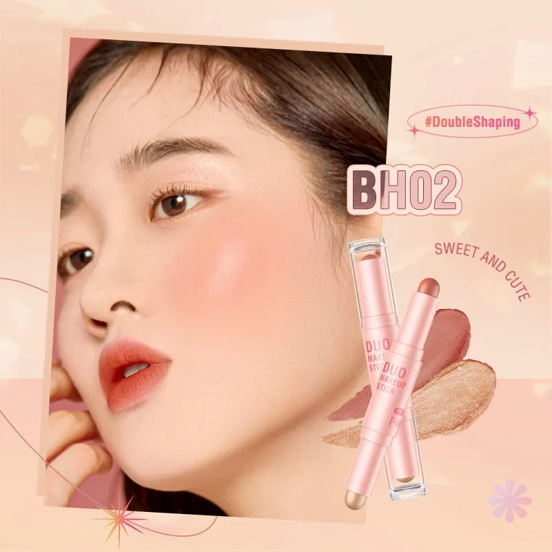 PINKFLASH Double Head Concealer Pen Face Makeup Waterproof Contouring Foundation Contour Blush Highlighter Stick Cosmetics