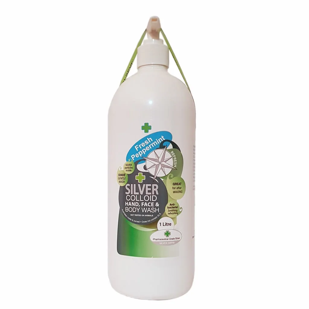 Silver Health Silver Colloid Face & Body Wash - Peppermint