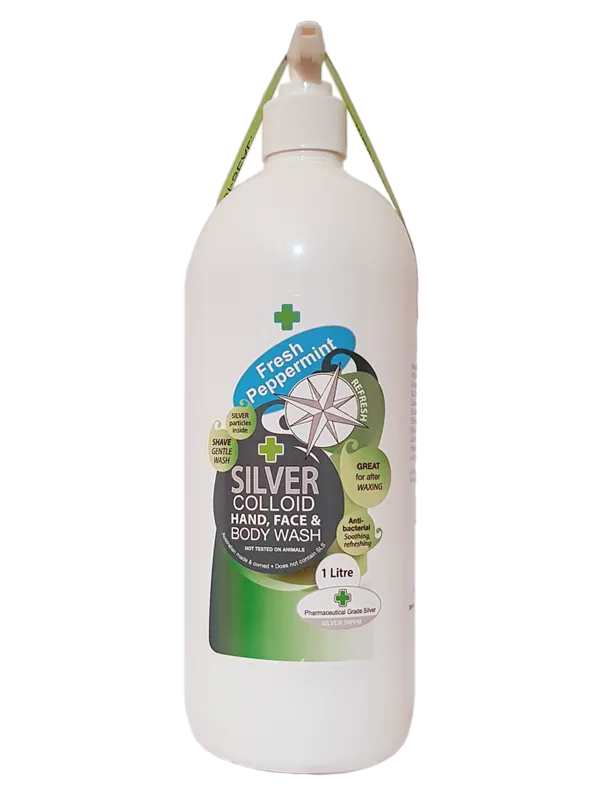 Silver Health Silver Colloid Face & Body Wash - Peppermint