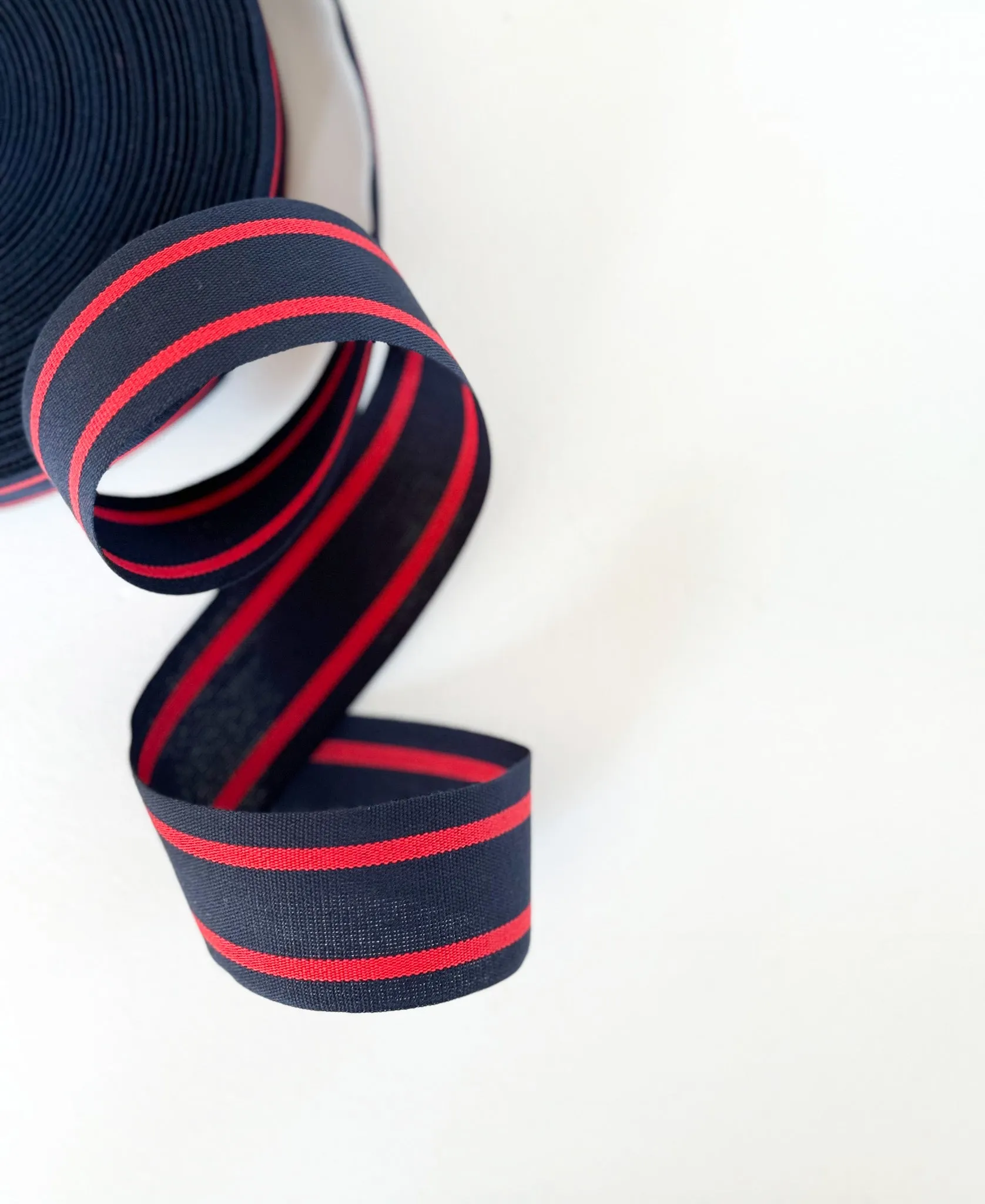 Striped cotton ribbon 1 ½” width - 44 yds ribbon
