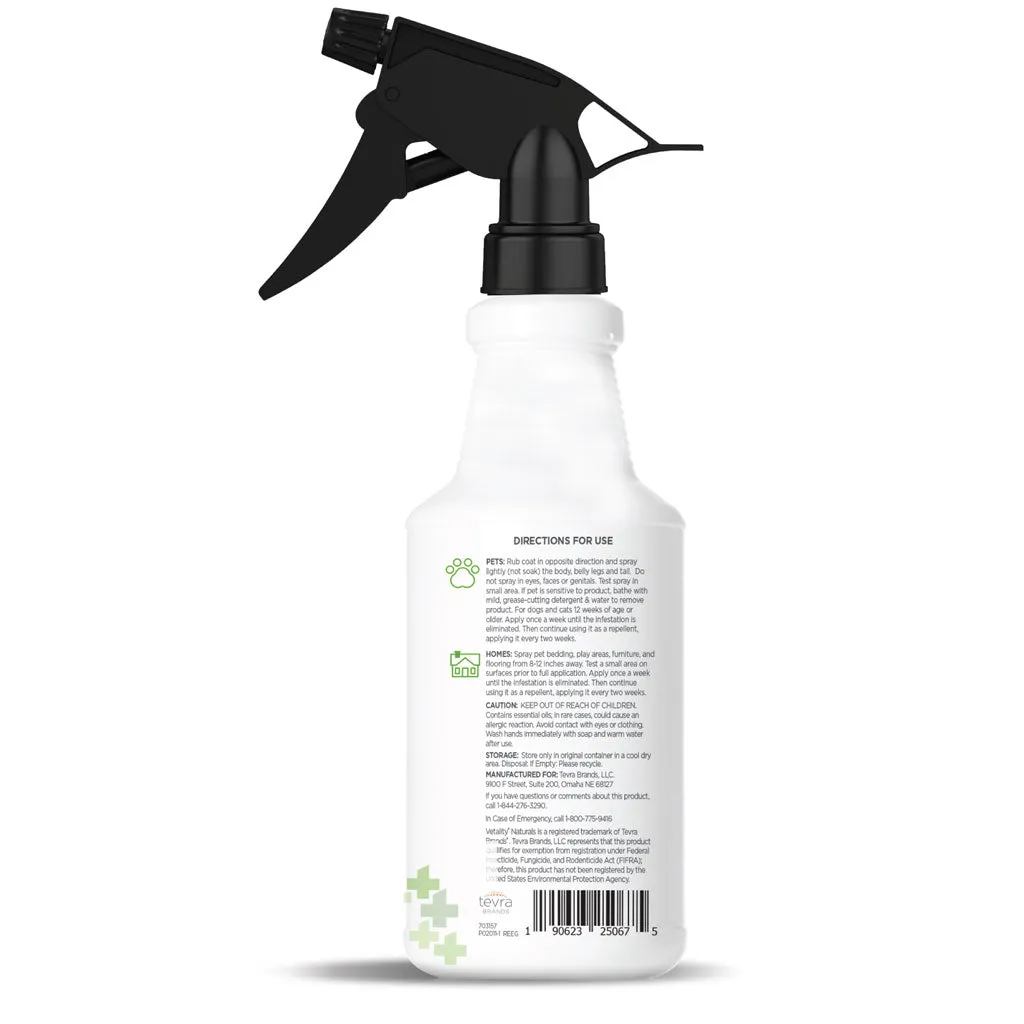 TevraPet Vetality Flea & Tick Home & Pet Spray, 32-oz