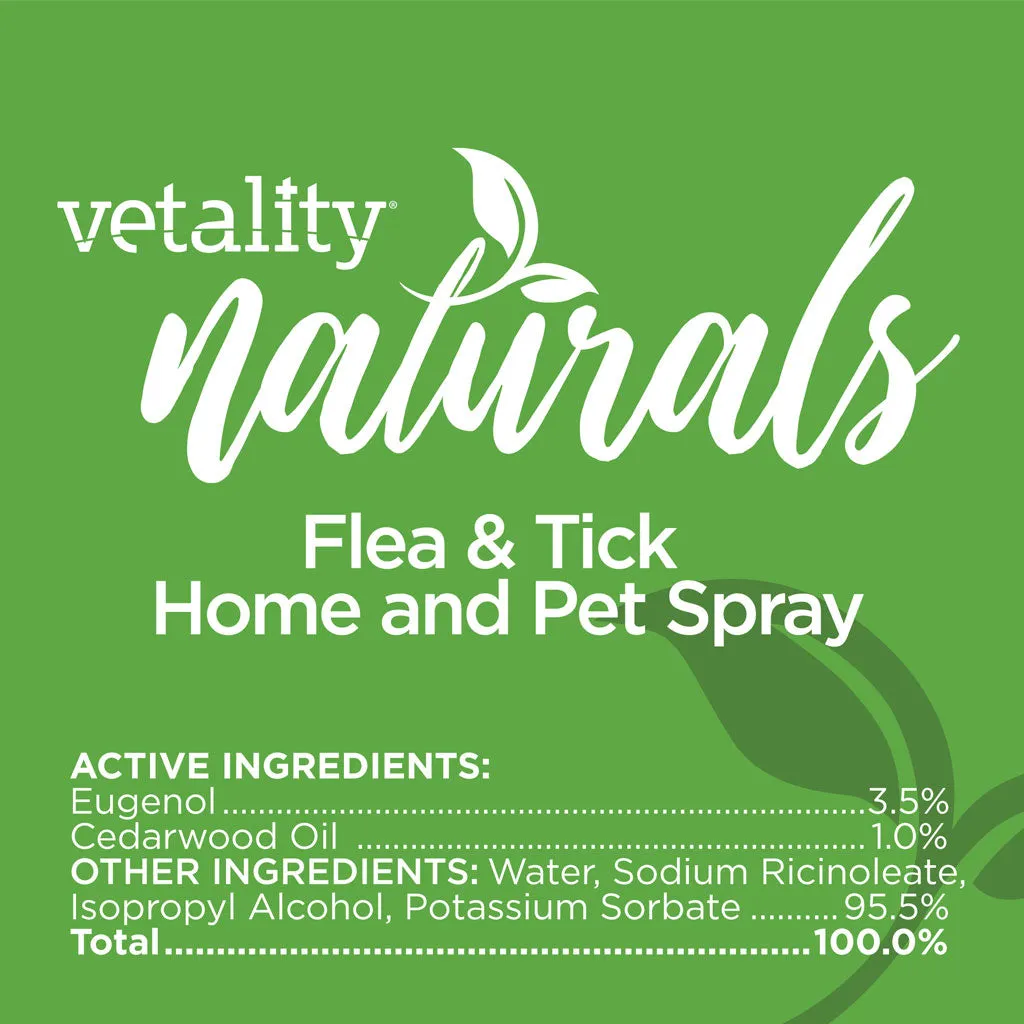 TevraPet Vetality Flea & Tick Home & Pet Spray, 32-oz