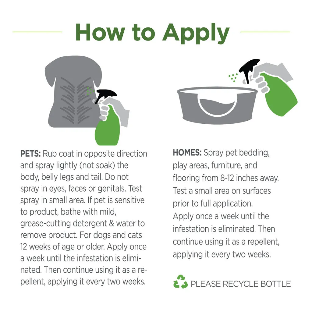 TevraPet Vetality Flea & Tick Home & Pet Spray, 32-oz