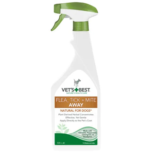 Vets Best Flea, Tick & Mite Away Spray 500ml