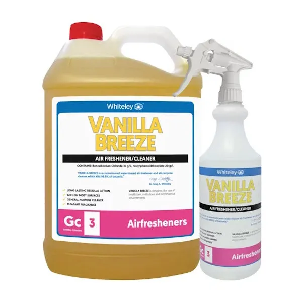 Whiteley Vanilla Breeze Air Freshener and Cleaner